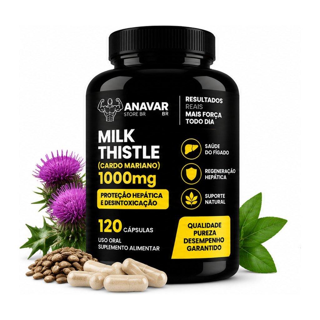 Milk Thistle (Cardo Mariano) 1000mg 120 cápsulas – Pote