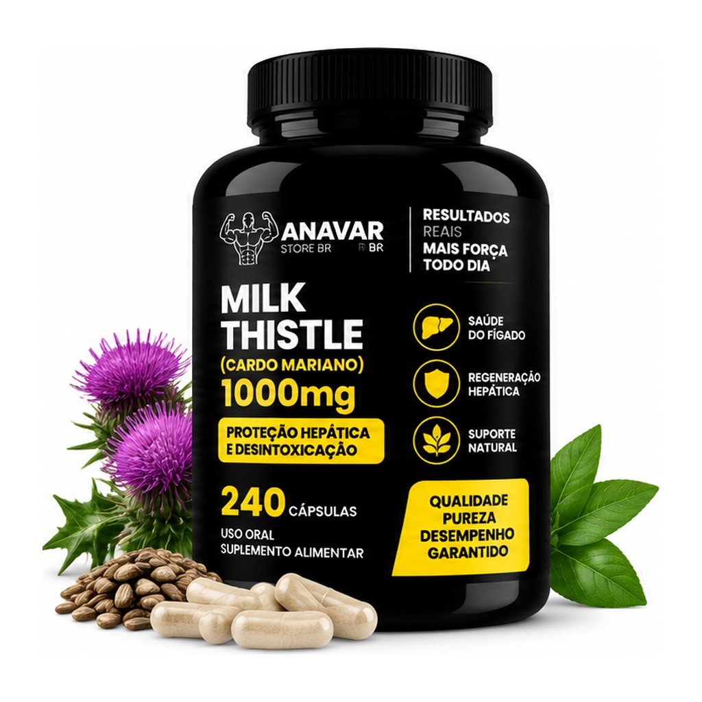 Milk Thistle (Cardo Mariano) 1000mg 120 cápsulas – Pote