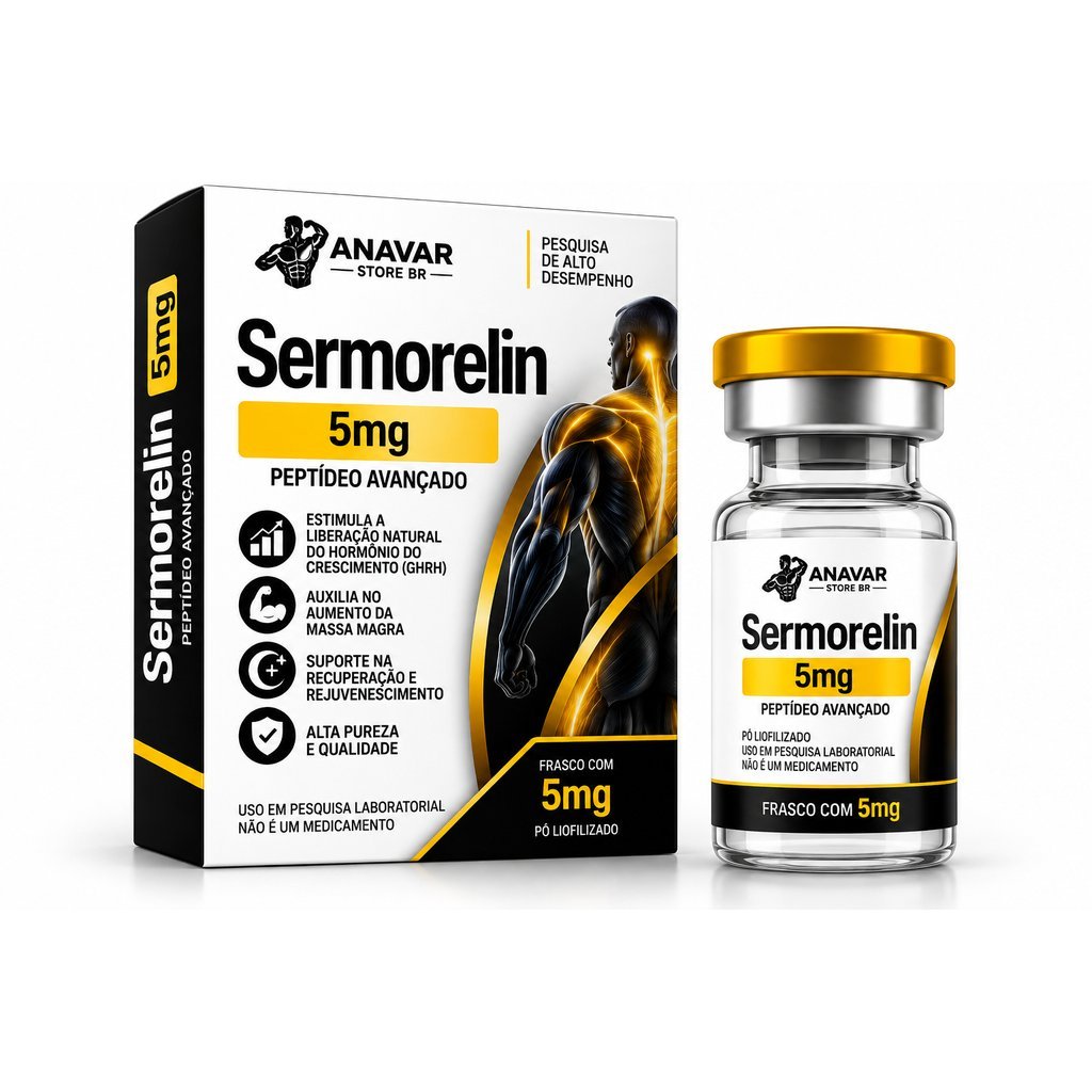 Sermorelin 5mg – Frasco com Pó Liofilizado